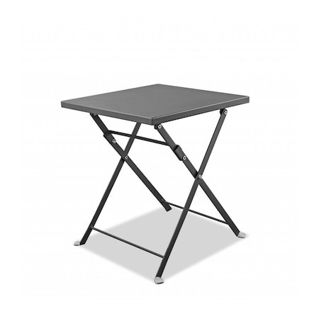 Gfancy Fixtures Powder Aluminum Side Table 16 x 16 x 18 in. GF3097553